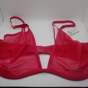 Soma Tell Tale 38DD Hot Pink Plunge Bra